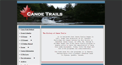 Desktop Screenshot of canoetrails.us