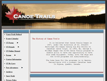 Tablet Screenshot of canoetrails.us